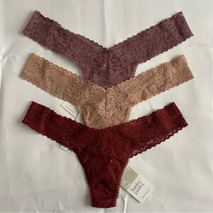 Hanky Panky 3-Pack Low Rise Thongs